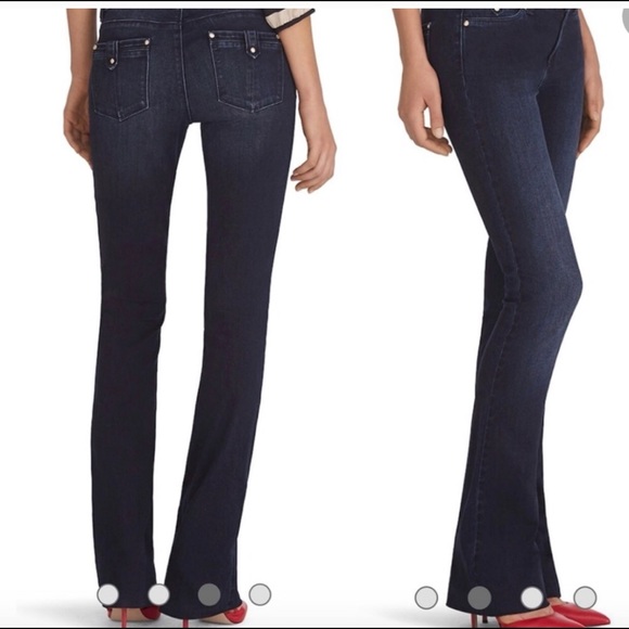 white skinny flare jeans